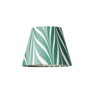 18cm pendant shade in green Savio hand made marble paper