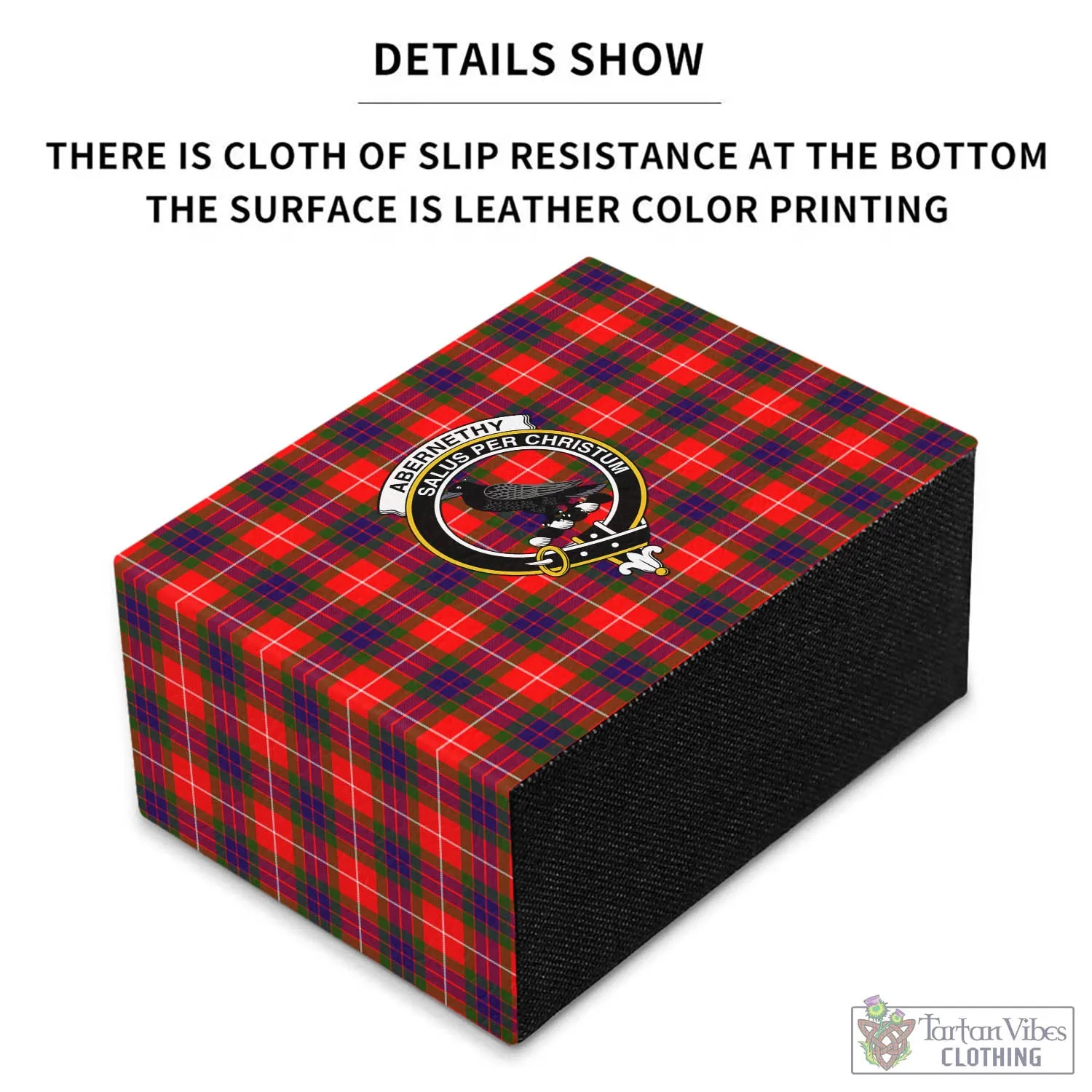 Abernethy Tartan Pen Holder with Family Crest