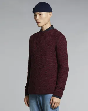 Stand Collar Knit Sweater