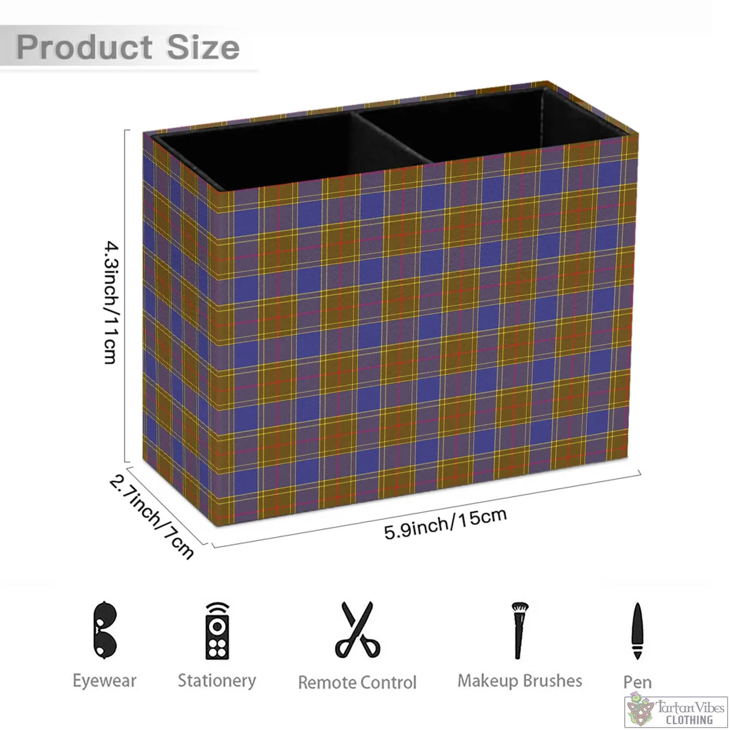 Balfour Tartan Pen Holder