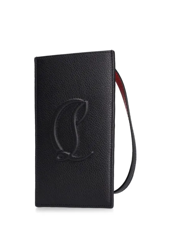 Christian Louboutin   By My Side leather phone case w/logo 
