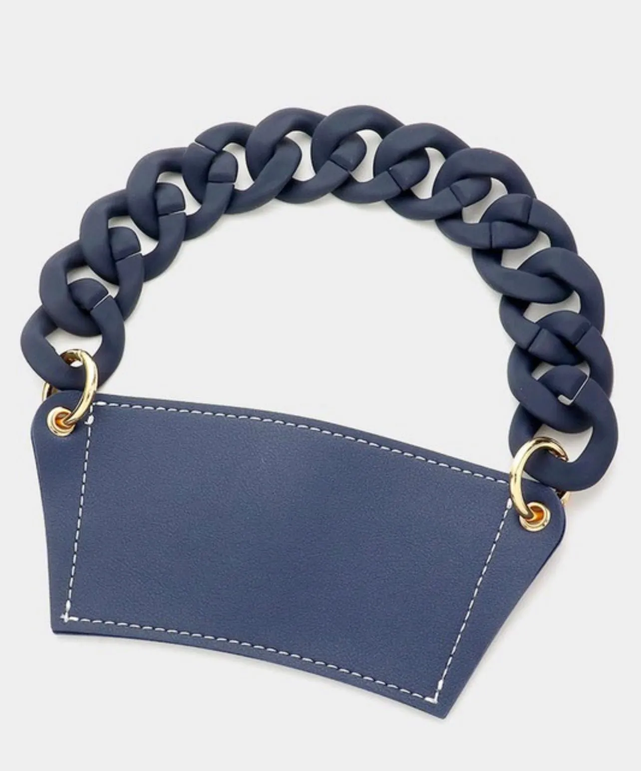Coffee Cup Sleeve With Resin Chain Strap