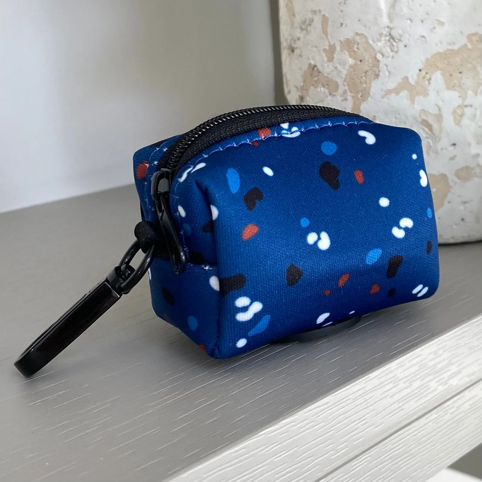 Confetti Poop Bag Holder - Blue