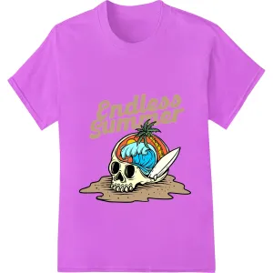 Endless Summer Skull Pineapple Beach DTF Heat Transfer