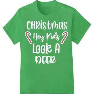 Festive Candy Cane Border - Christmas DTF Heat Transfer