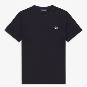 Fred Perry Ringer T-Shirt - Navy