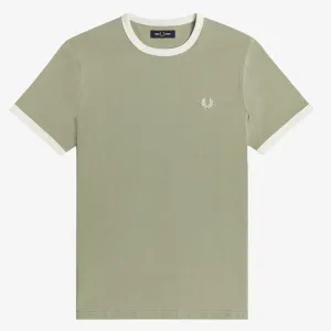 Fred Perry Ringer T-Shirt - Seagrass
