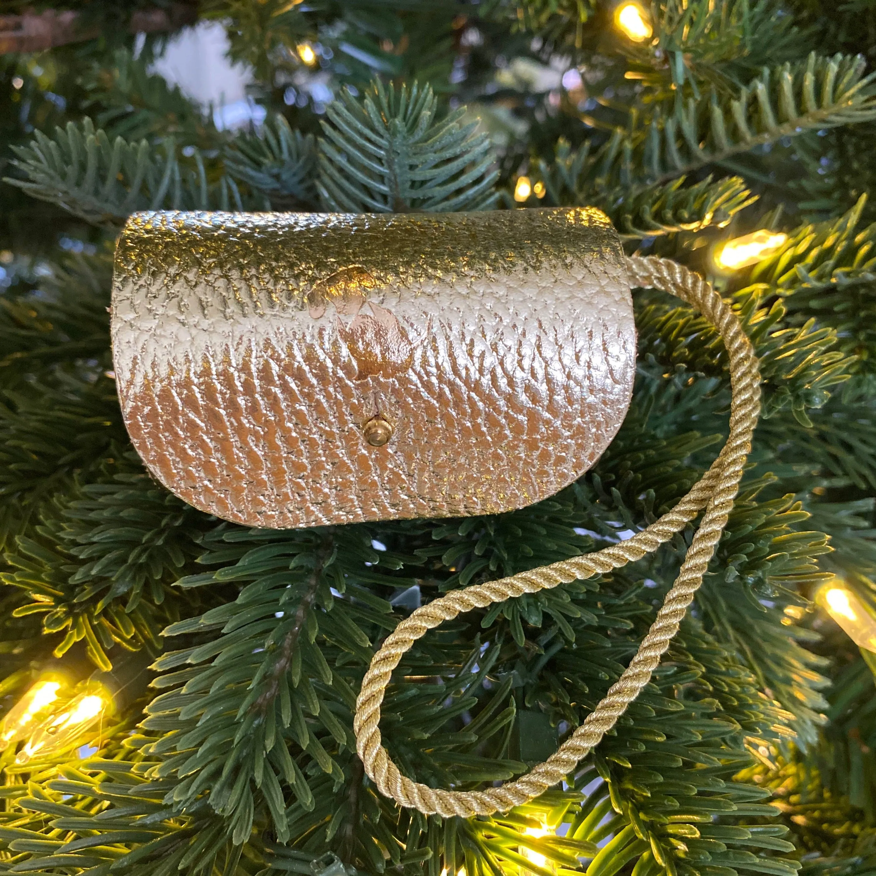 Gold Softgrain Oops! Bag