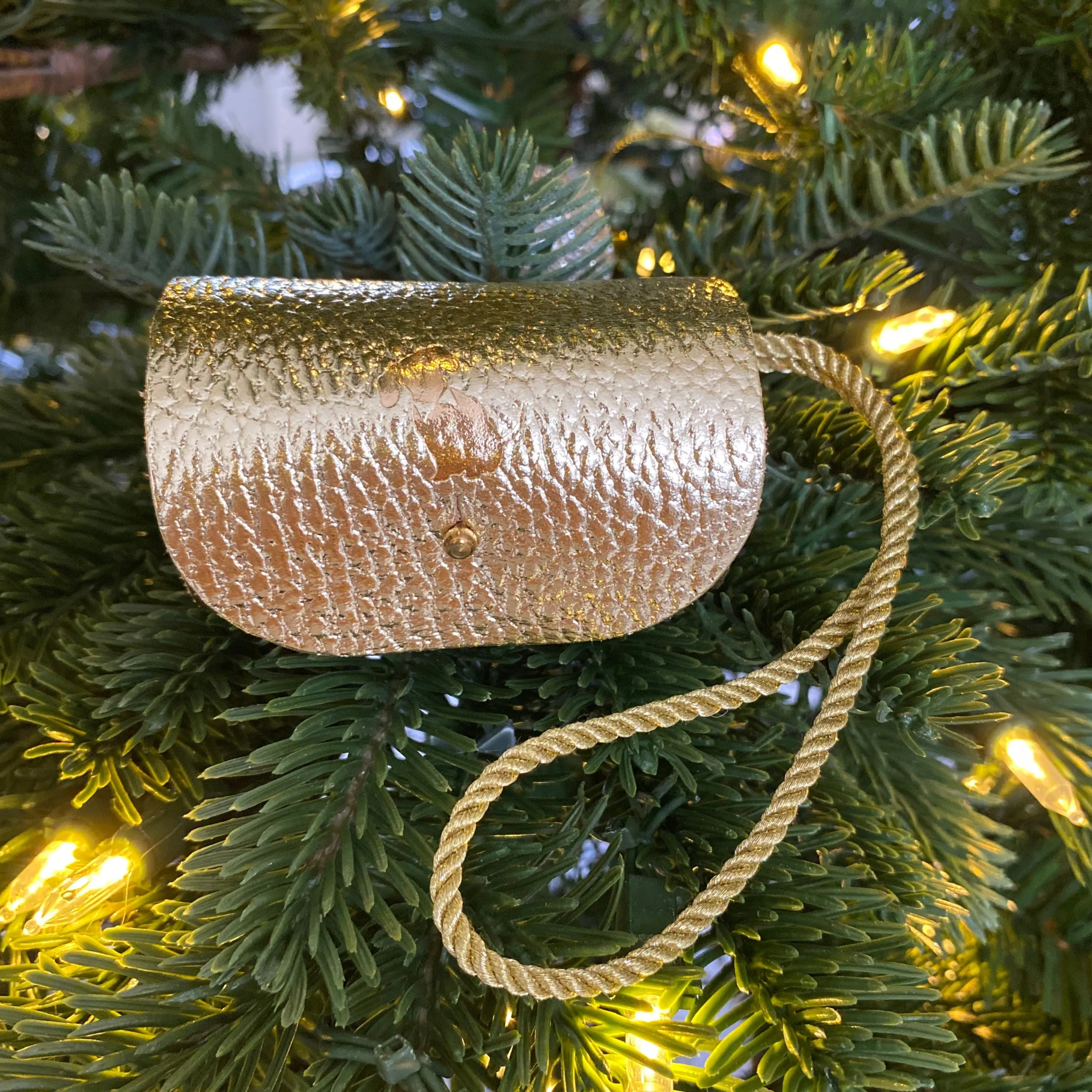 Gold Softgrain Oops! Bag