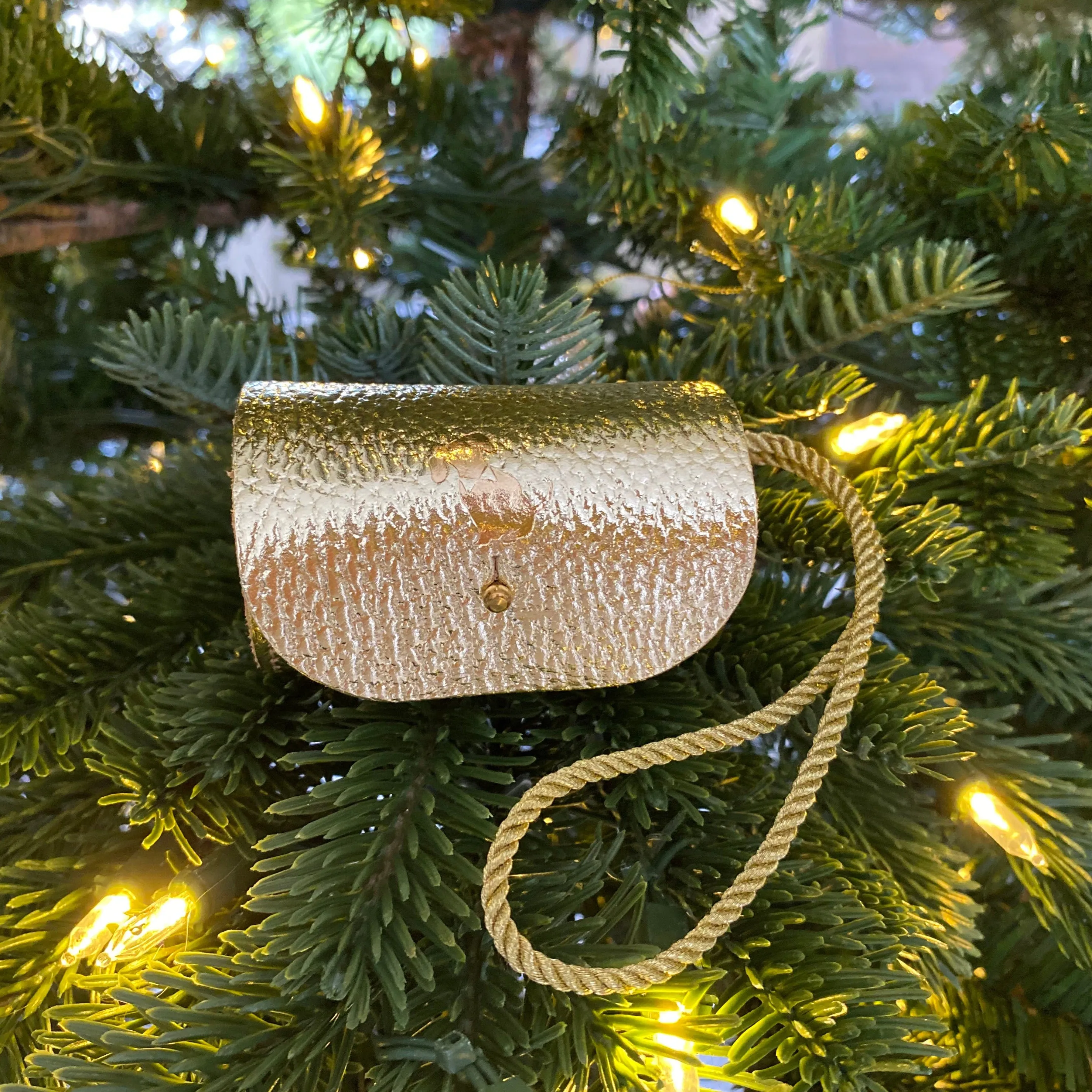 Gold Softgrain Oops! Bag