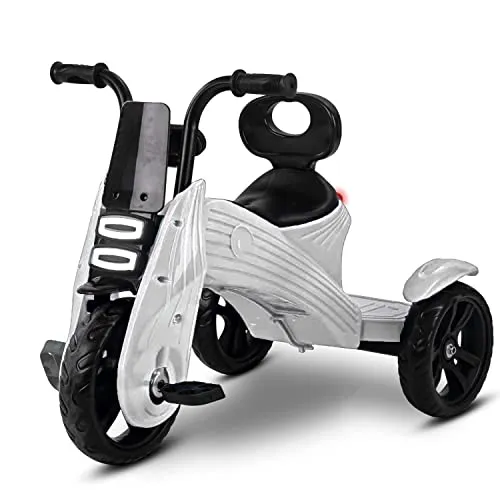 KIDBITKART N-Torque With Eva Wheels Kids/Baby Tricycle, Cycle For Kids, Tricycle For Kids For 1.5 To 5 Years, Baby Cycle&Under Seat Storage With Music & Lights (White)