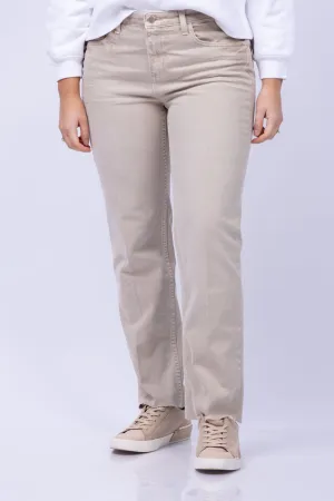 L'AGENCE Milana Low Rise Stove Pipe Jean in Sand Dune