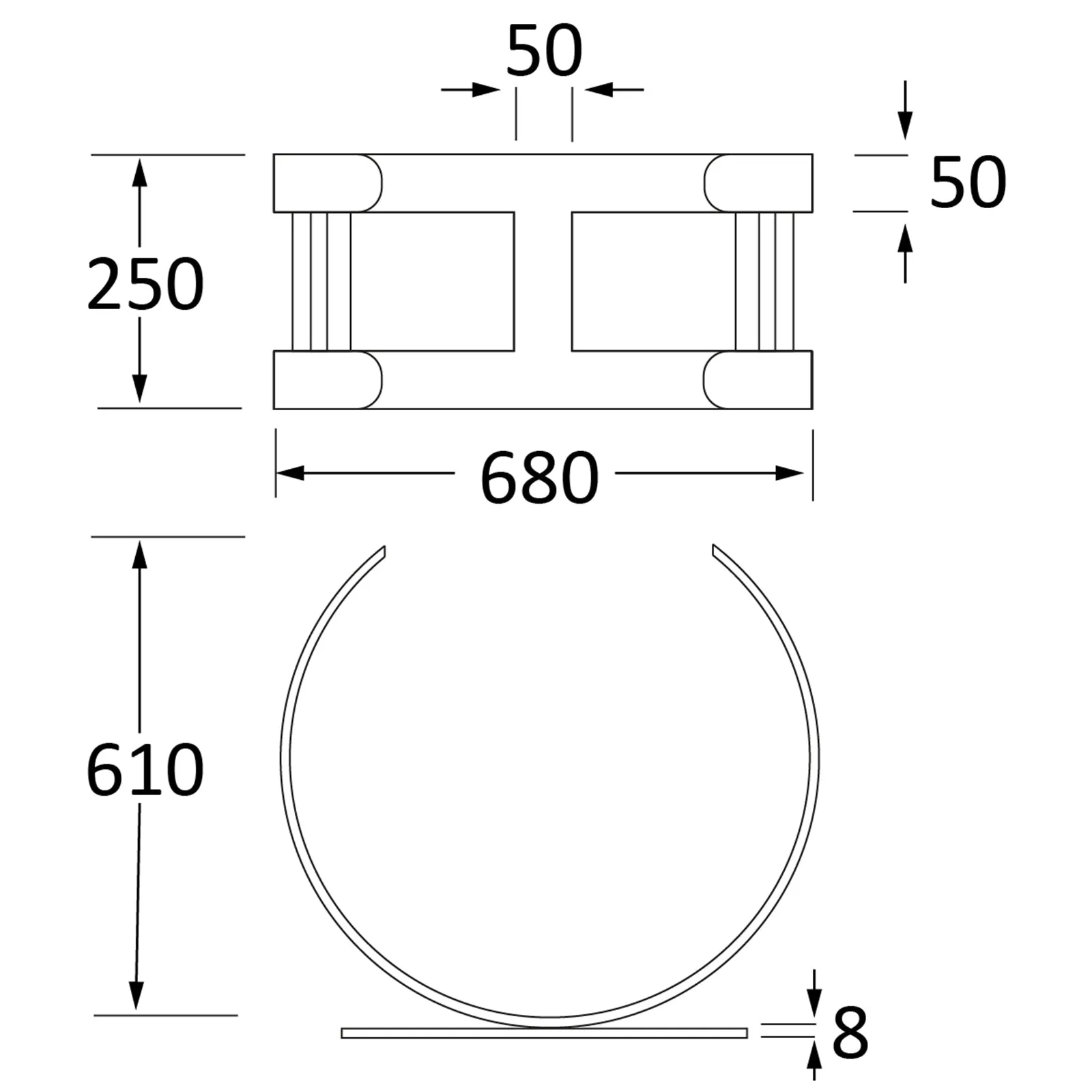 Large Curved Log Holder