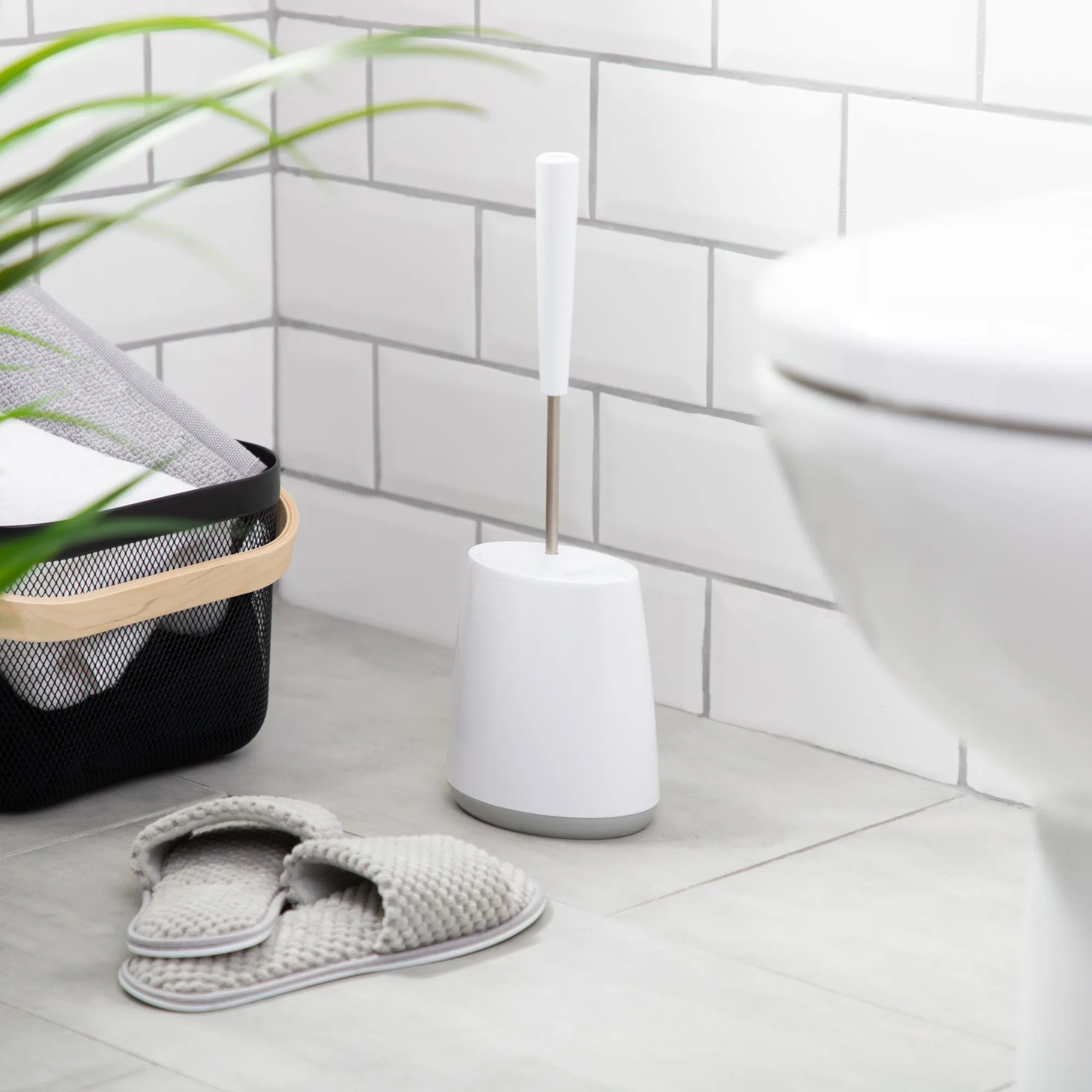 Minky Toilet Brush and Holder