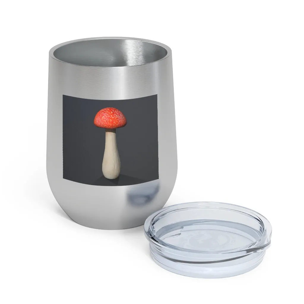 Mushroom 12oz Insulated Wine Tumbler