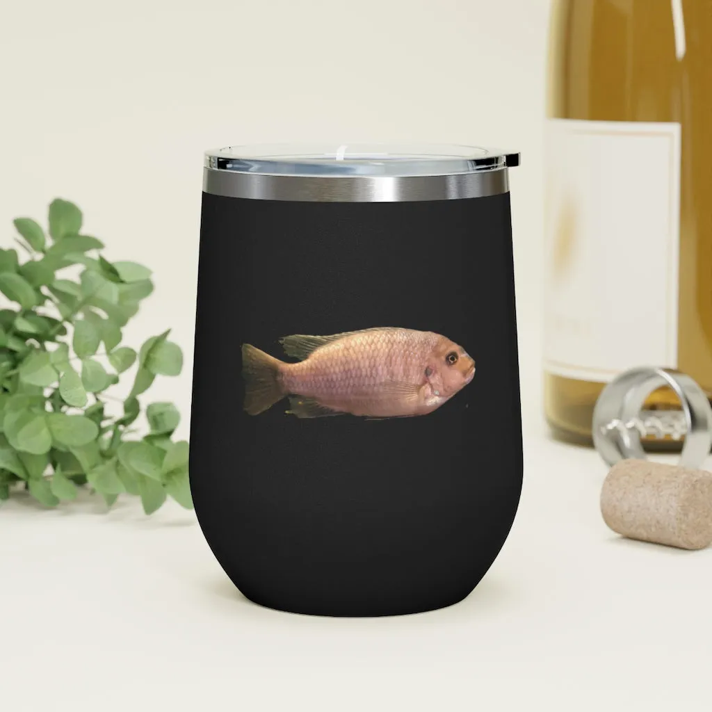 Peach Fish 12oz Insulated Wine Tumbler