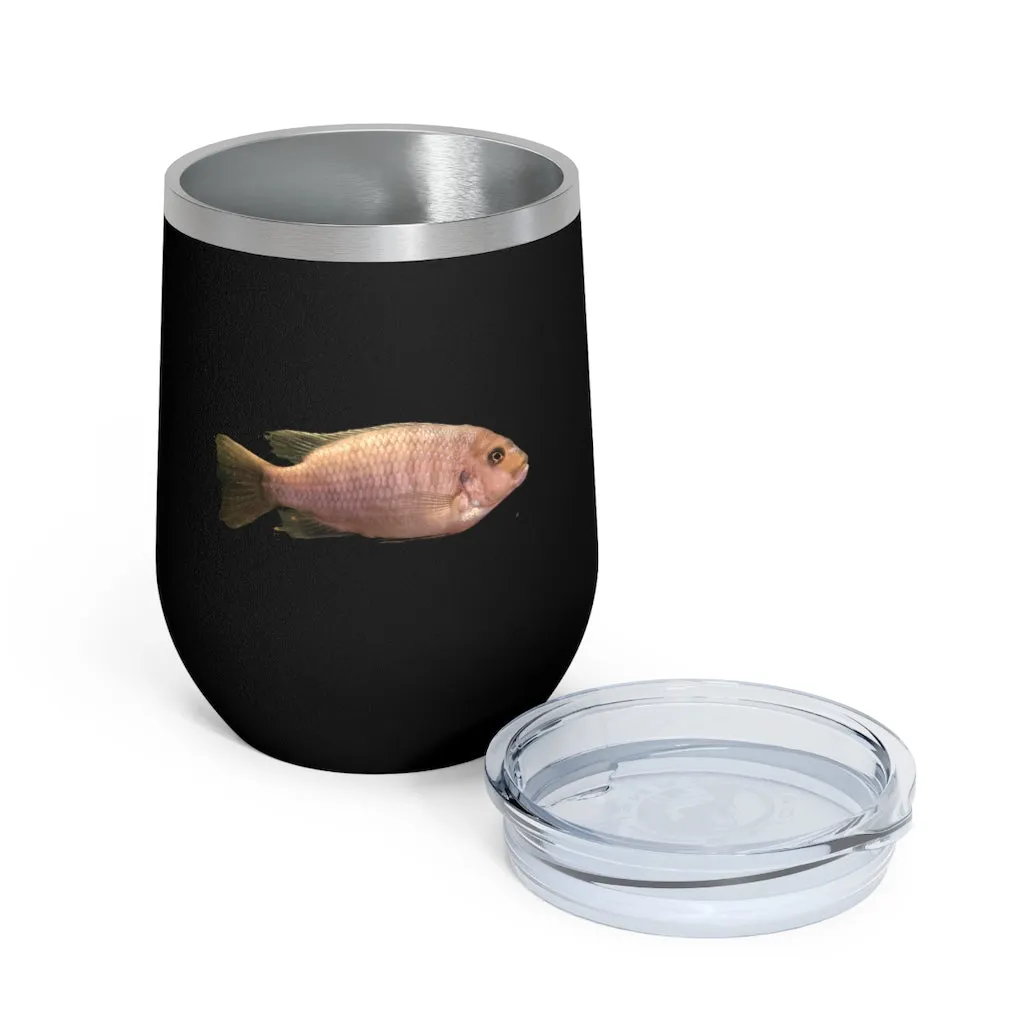 Peach Fish 12oz Insulated Wine Tumbler