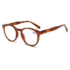 Retro Flexible Durable Portability HD Presbyopic Glasses  300(Beanflower)