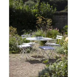 Rive Droite Bistro Set, Large in Chalk - Steel