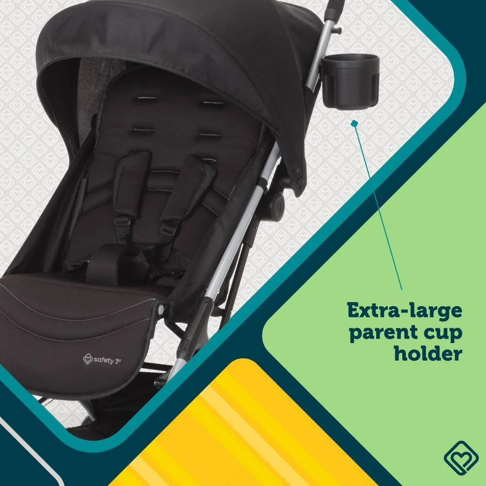 Safety 1st Teeny Ultra Compact Stroller - Black Magic