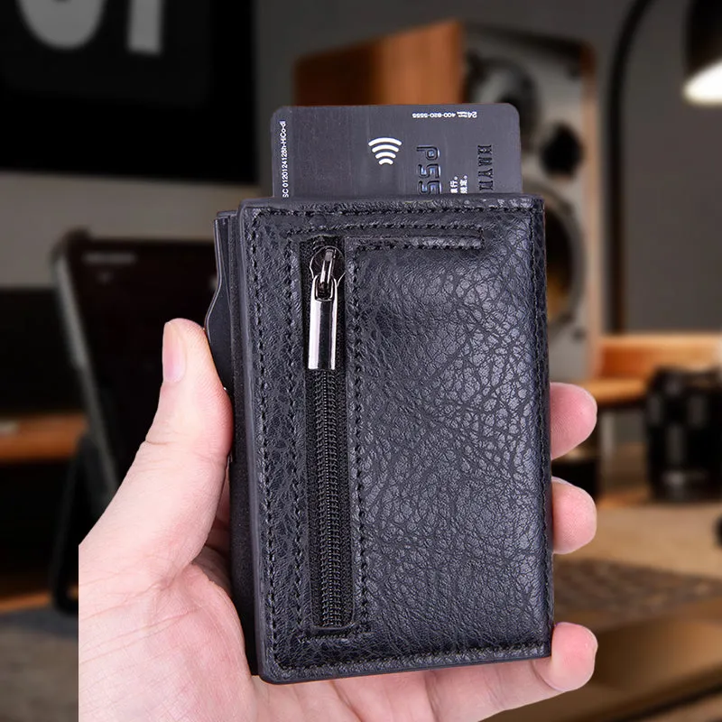 Side Push Auto Pop-Up Card Holder