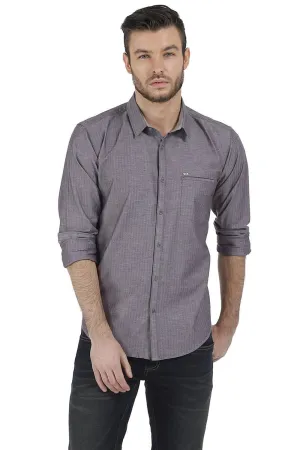Slim Fit Herringbone Shirt