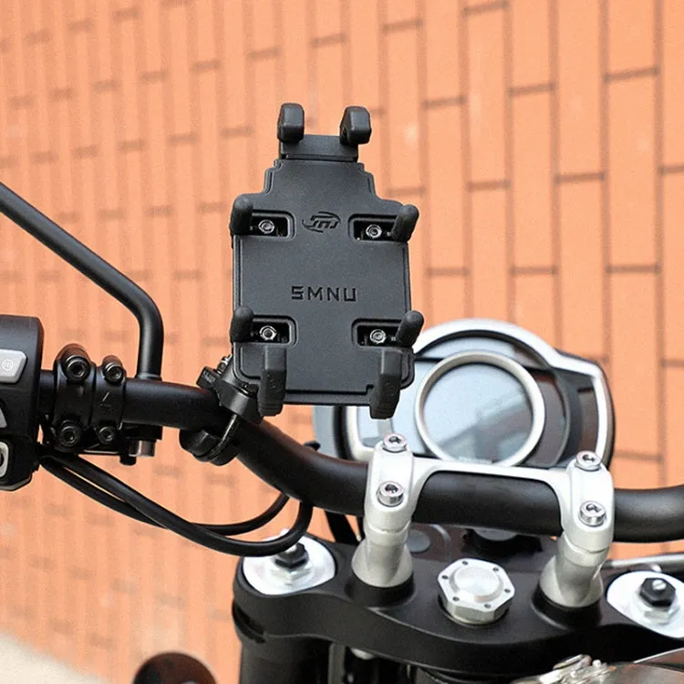 SMNU SM008 Motorcycle Aluminum Alloy Polyclaw Phone Bracket(Rearview Mirror Installation)