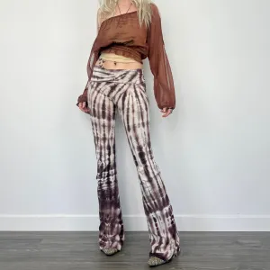 Tie Dye Foldover Flares (S/M)