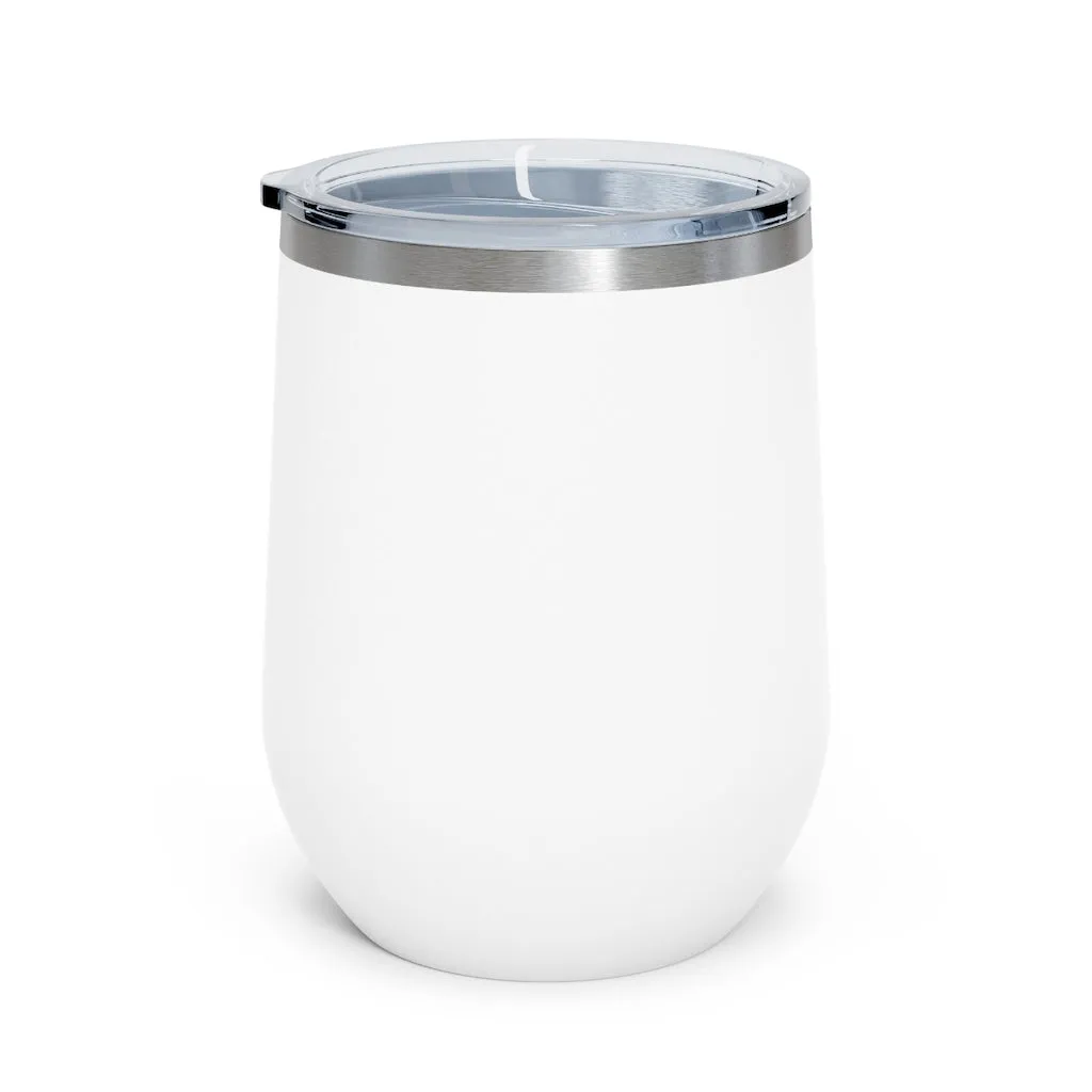 Tree Stump and Green Leaves 12oz Insulated Wine Tumbler